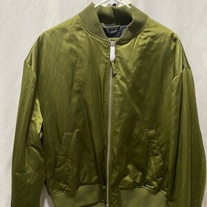 Zara Khaki Bomber Jacket